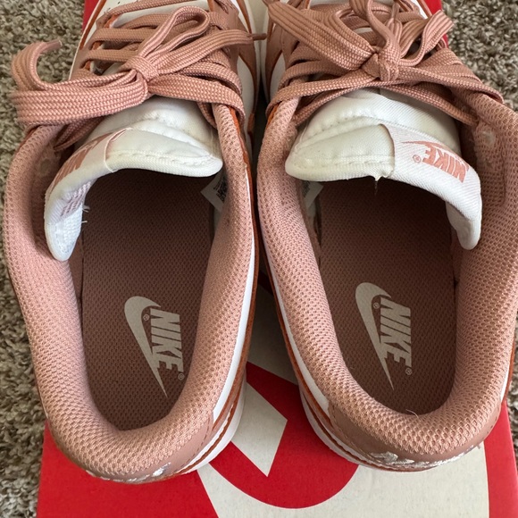Womens Nike Dunk “Rose Whisper” Low-Top Sneakers - Picture 5 of 6